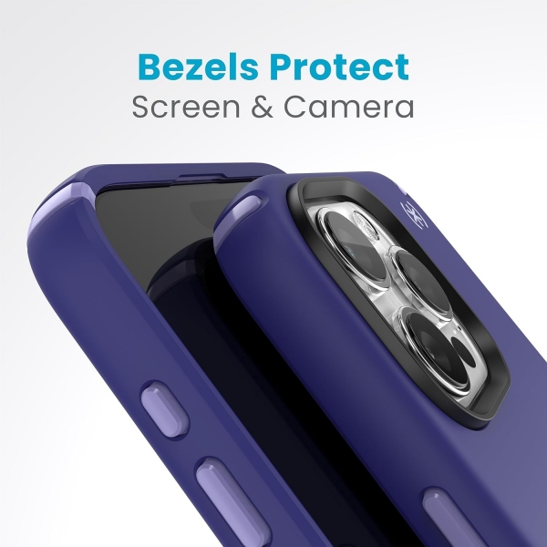 Speck Apple iPhone 15 Pro Max Presidio2 Pro Grip Serisi Klf (MIL-STD-810G)-Future Blue