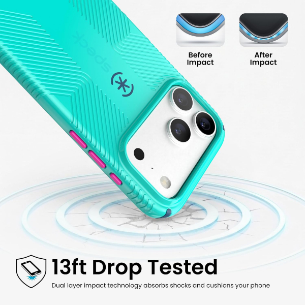 Speck CandyShell Icon iPhone 18 Pro Max MagSafe K�l�f-Blue Raspberry