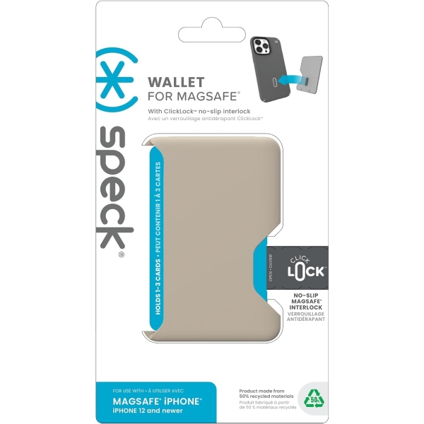 Speck ClickClock iPhone Uyumlu Czdan Klf-Pale Oak