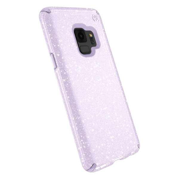 Speck Galaxy S9 Presidio Clear/Glitter Klf-Geode Purple 