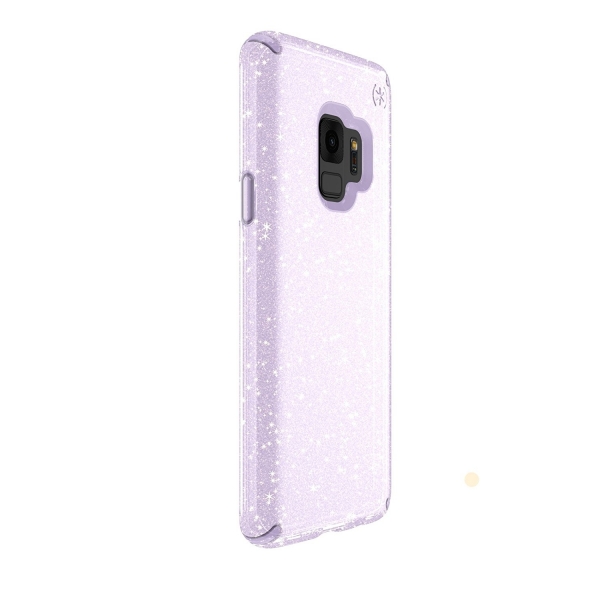 Speck Galaxy S9 Presidio Clear/Glitter Klf-Geode Purple 