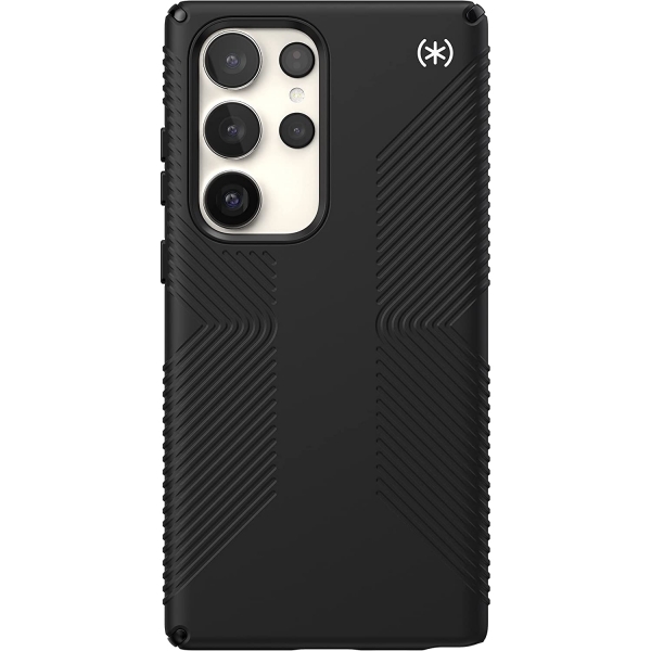 Speck Presidio2 Grip Serisi Galaxy S23 Ultra Klf (MIL-STD-810G)-Black/Black/White