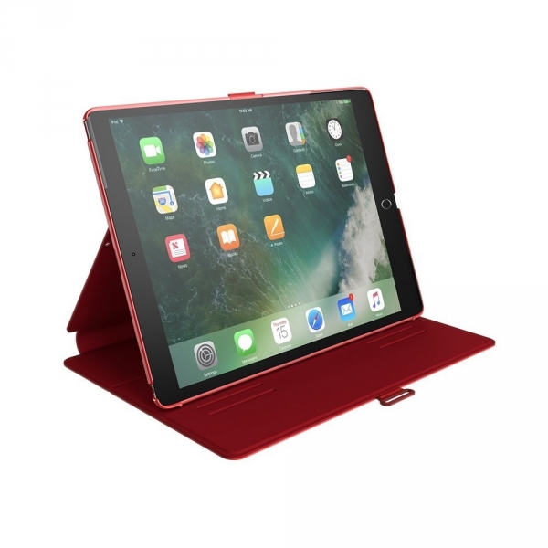 Speck Products iPad Pro Balance Folio Kılıf (10.5 inç)-Dark Poppy Red Velvet Red