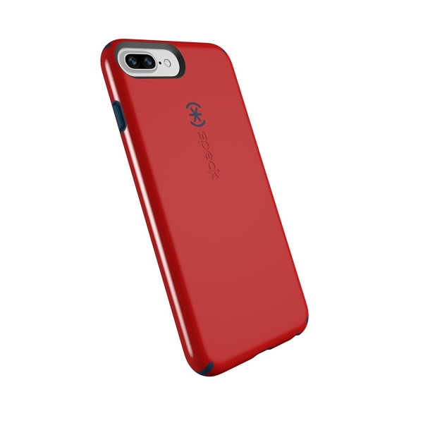 Speck Products iPhone 8 Plus CandyShell Klf (MIL-STD-810G)-Dark Poppy Red Deep Sea Blue