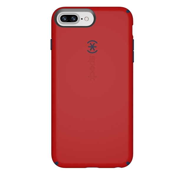 Speck Products iPhone 8 Plus CandyShell Klf (MIL-STD-810G)-Dark Poppy Red Deep Sea Blue