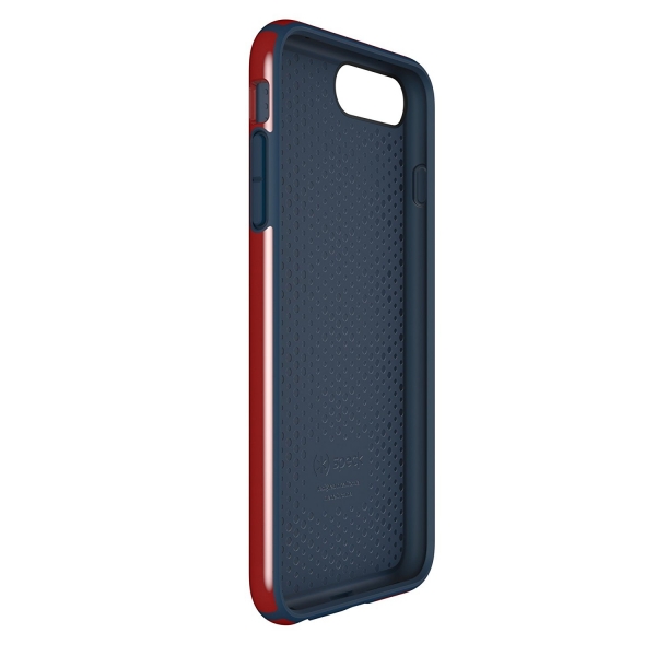Speck Products iPhone 8 Plus CandyShell Klf (MIL-STD-810G)-Dark Poppy Red Deep Sea Blue