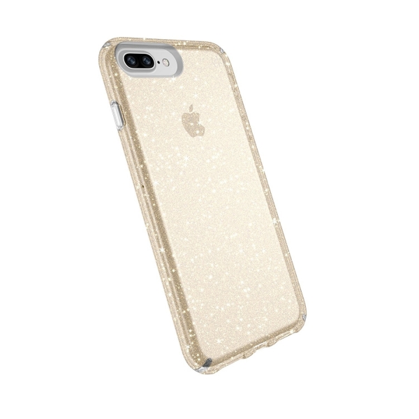 Speck Products iPhone 8 Plus Presidio Clear Glitter Klf-Clear With Gold Glitter Clear
