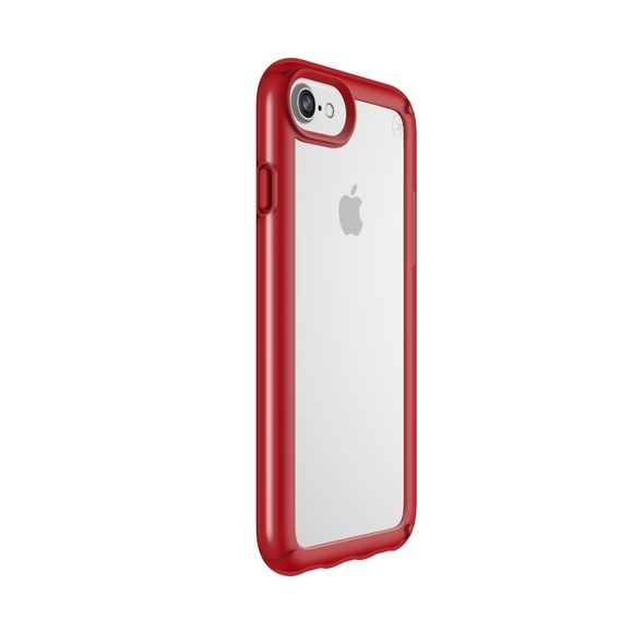 Speck Products iPhone 8 Presidio Show Klf-Clear Heartthrob Red