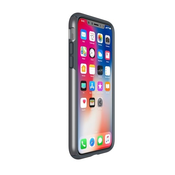 Speck Products iPhone X Presidio Klf-Tungsten Grey Metallic