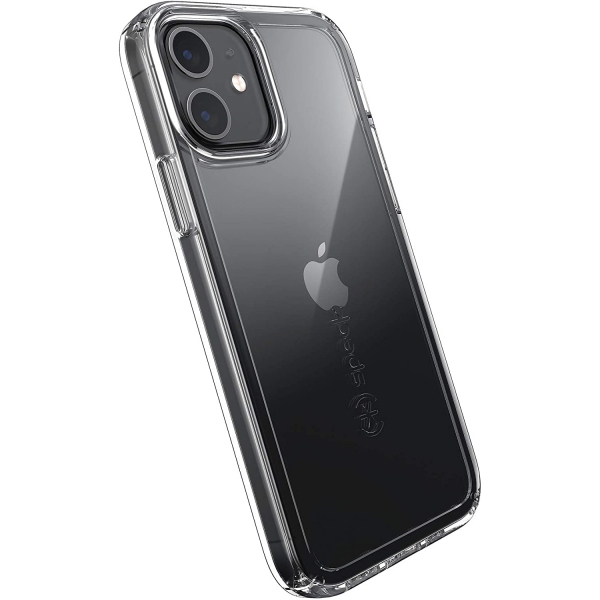 Speck iPhone 12 GemShell Serisi Klf (MIL-STD-810G)-Clear/Clear