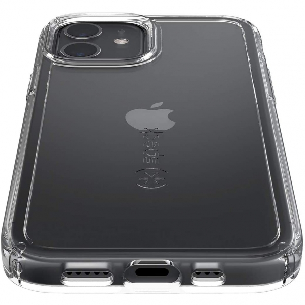 Speck iPhone 12 GemShell Serisi Klf (MIL-STD-810G)-Clear/Clear