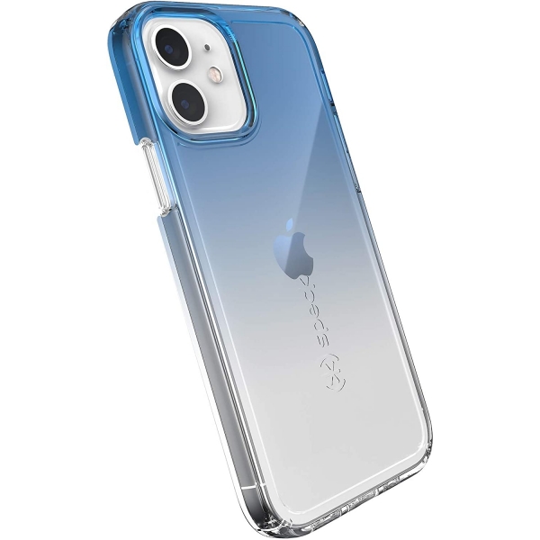 Speck iPhone 12 GemShell Serisi Klf (MIL-STD-810G)-Kyanite Blue/Clear