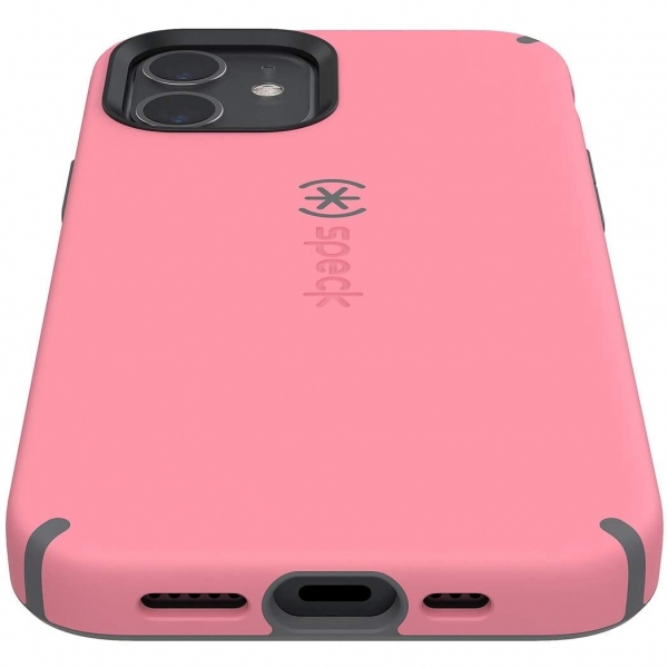 Speck iPhone 12 CandyShell Pro Serisi Klf (MIL-STD-810G)-Vintage Rose/Moody Grey