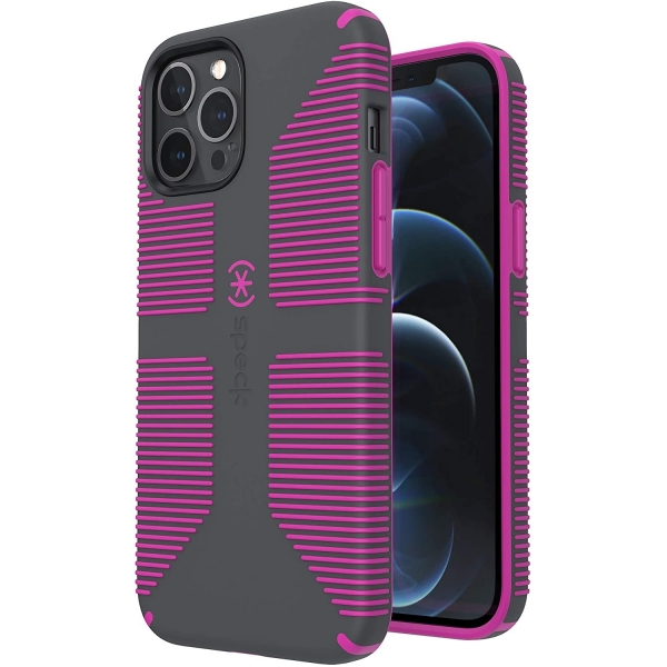 Speck iPhone 12 CandyShell Pro Grip Serisi Klf (MIL-STD-810G)-Purple