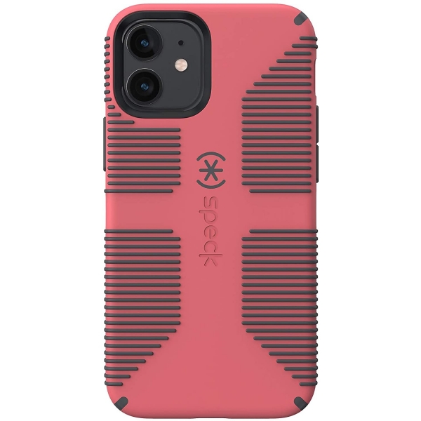 Speck iPhone 12 Mini CandyShell Pro Grip Serisi Klf (MIL-STD-810G)- Raspberry Kiss Red