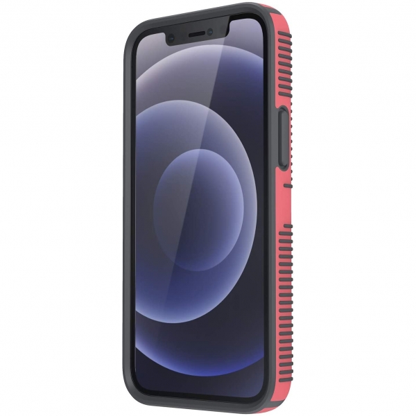 Speck iPhone 12 Mini CandyShell Pro Grip Serisi Klf (MIL-STD-810G)- Raspberry Kiss Red