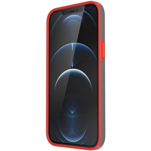 Speck iPhone 12 Pro Max CandyShell Pro Serisi Klf (MIL-STD-810G)-Turbo Red
