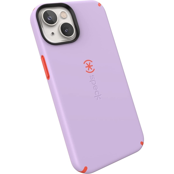 Speck iPhone 14 CandyShell Pro Serisi Klf (MIL-STD-810G)-Spring Purple/Energy Red