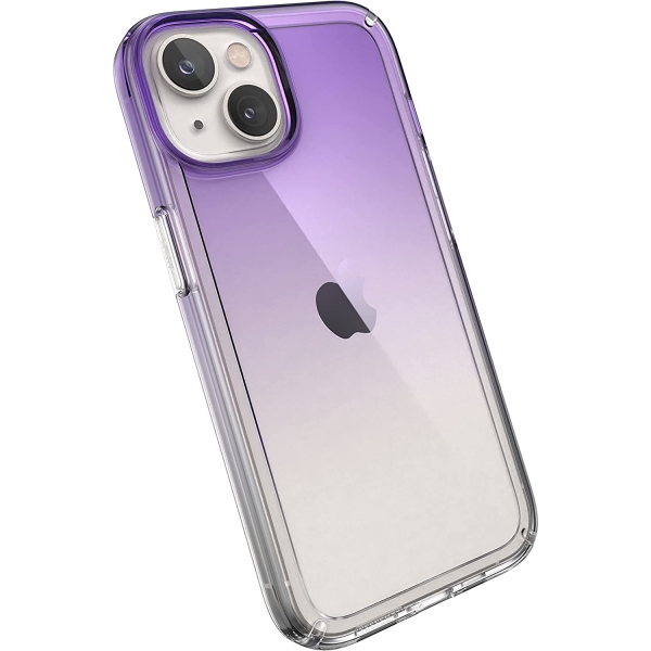 Speck iPhone 14 Plus GemShell Serisi Klf (MIL-STD-810G)-Amethyst Purple Fade/Clear