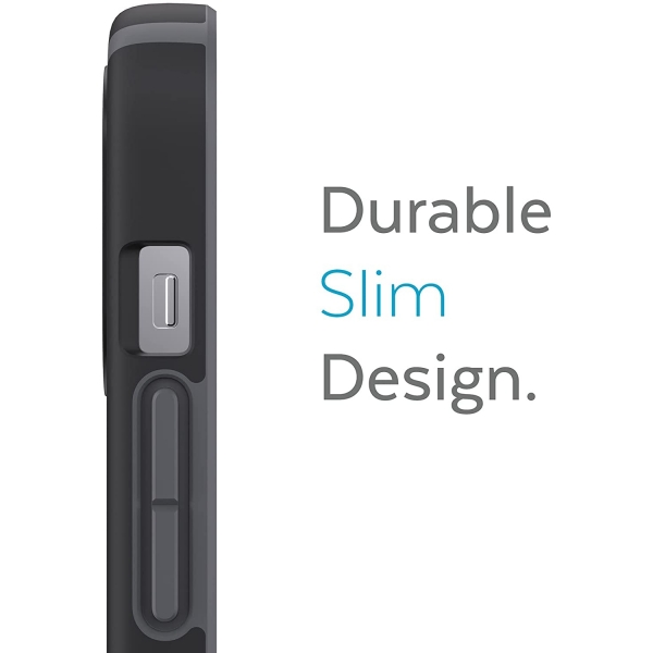 Speck iPhone 13 Pro CandyShell Pro Serisi Kılıf (MIL-STD-810G)-Black/Slate Grey