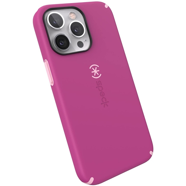 Speck iPhone 13 Pro CandyShell Pro Serisi Klf (MIL-STD-810G)-Orchid Pink/Rosy Pink