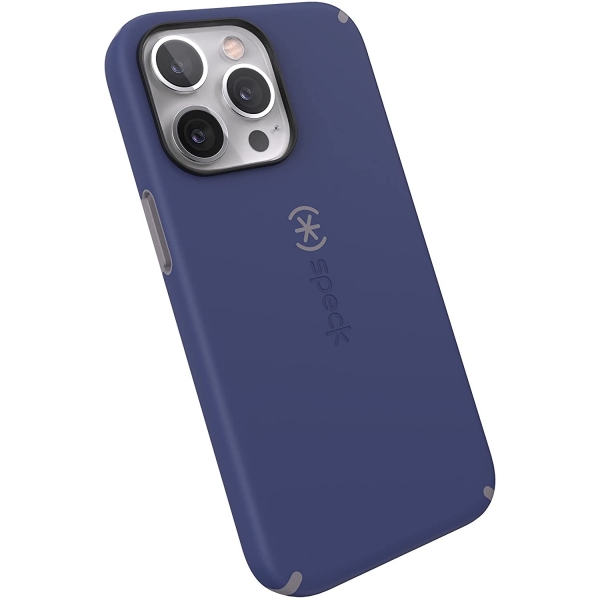 Speck iPhone 13 Pro CandyShell Pro Serisi Klf (MIL-STD-810G)-Prussian Blue/Cloudy Gray