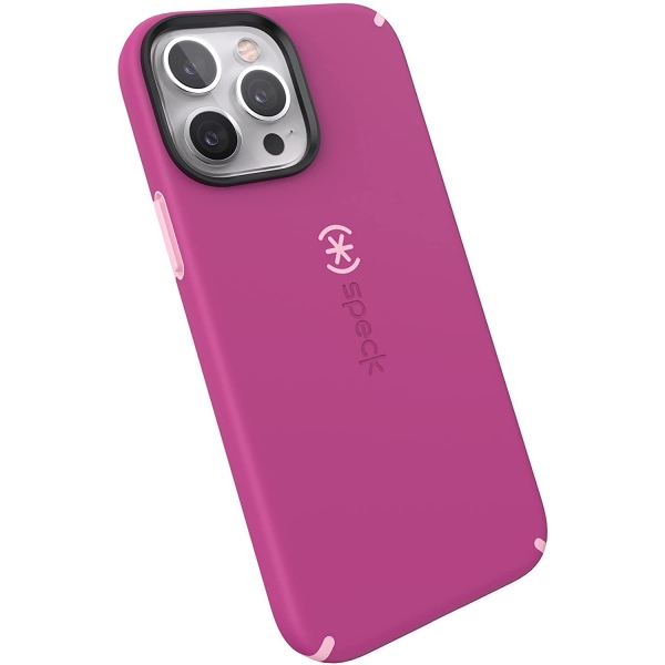 Speck iPhone 13 Pro Max CandyShell Pro Serisi Klf (MIL-STD-810G)-Orchid Pink/Rosy Pink