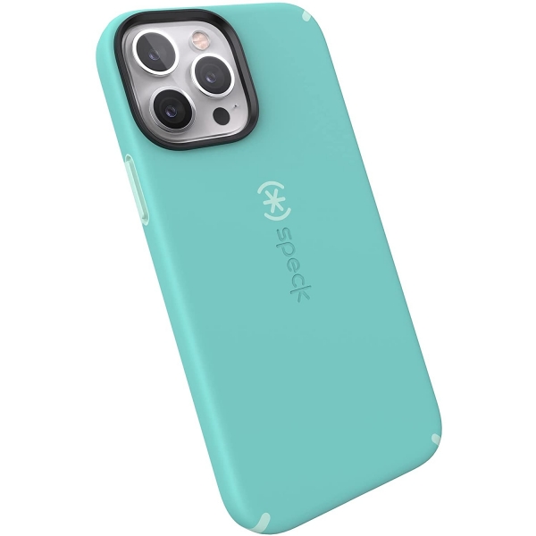 Speck iPhone 13 Pro Max CandyShell Pro Serisi Klf (MIL-STD-810G)-Pool Teal/Tart Teal