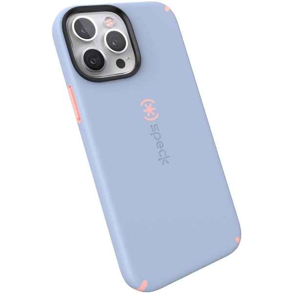 Speck iPhone 13 Pro Max CandyShell Pro Serisi Klf (MIL-STD-810G)-Harmony Blue/Chiffon Pink