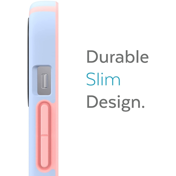 Speck iPhone 13 Pro Max CandyShell Pro Serisi Kılıf (MIL-STD-810G)-Harmony Blue/Chiffon Pink