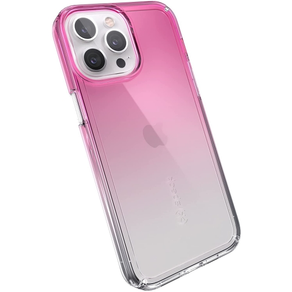 Speck iPhone 13 Pro Max GemShell Serisi Klf (MIL-STD-810G)-Fuschia Fade/Clear