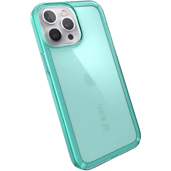 Speck iPhone 13 Pro Max GemShell Serisi Klf (MIL-STD-810G)-Fantasy Teal/Pool Teal