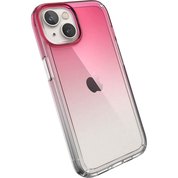 Speck iPhone 14 Plus GemShell Serisi Klf (MIL-STD-810G)-Digital Pink Fade/Clear