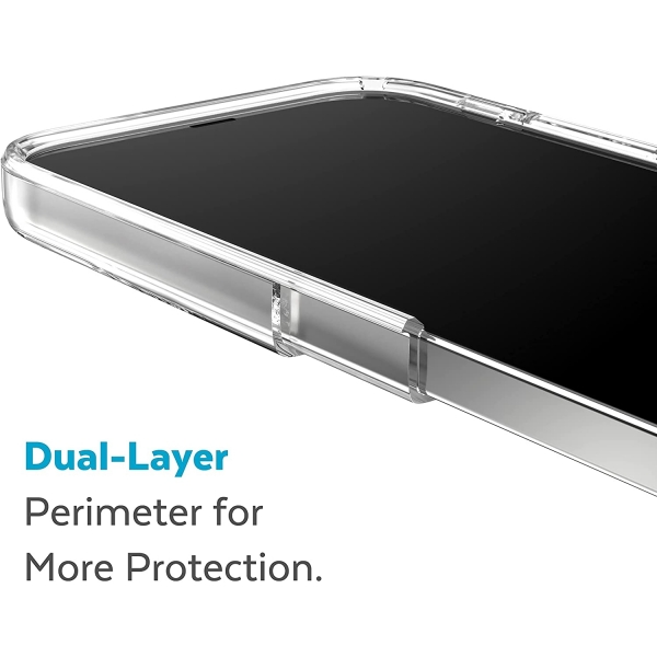 Speck iPhone 14 Pro GemShell Grip Serisi Klf (MIL-STD-810G)-Clear/Clear