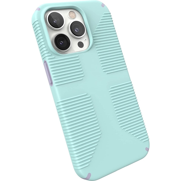 Speck iPhone 14 Pro GemShell Grip Serisi Klf (MIL-STD-810G)-Pale Cyan/Lilac