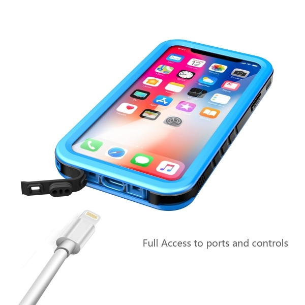 Sportlink iPhone X Su Geirmez Klf-Blue