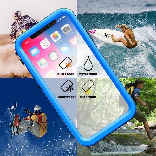 Sportlink iPhone X Su Geirmez Klf-Blue