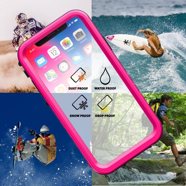 Sportlink iPhone X Su Geirmez Klf-Pink