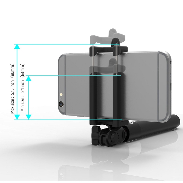 Stalion Bluetooth Selfie Stick-Jet Black
