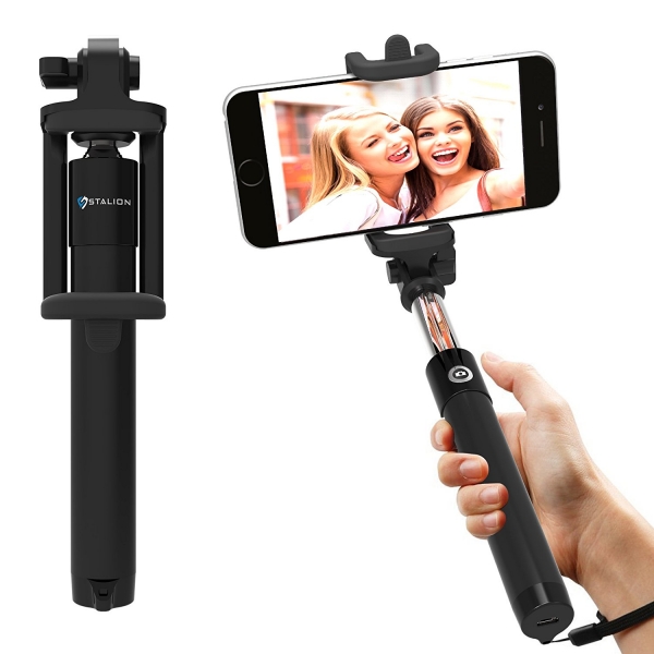 Stalion Bluetooth Selfie Stick-Jet Black