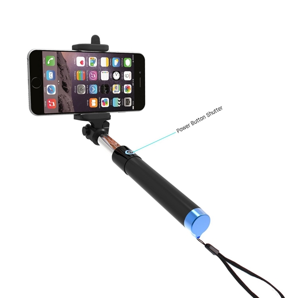 Stalion Bluetooth Selfie Stick-Cyan Blue