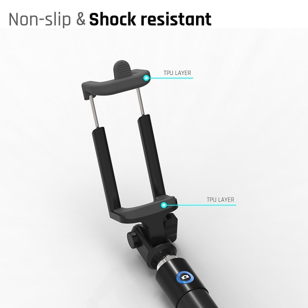 Stalion Bluetooth Selfie Stick-Cyan Blue