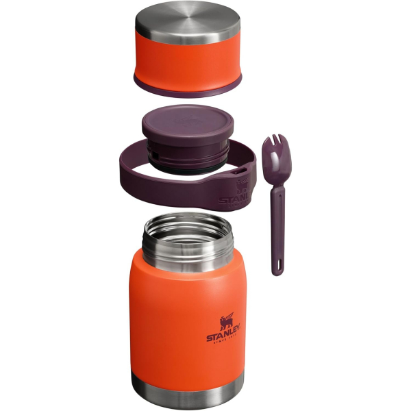 Stanley Yaltml Yemek Termosu/Kab (700mL)-Tigerlily Plum
