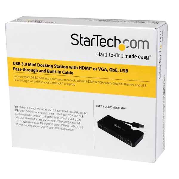 StarTech USB 3.0 HDMI/VGA Gigabit Ethernet Adaptr