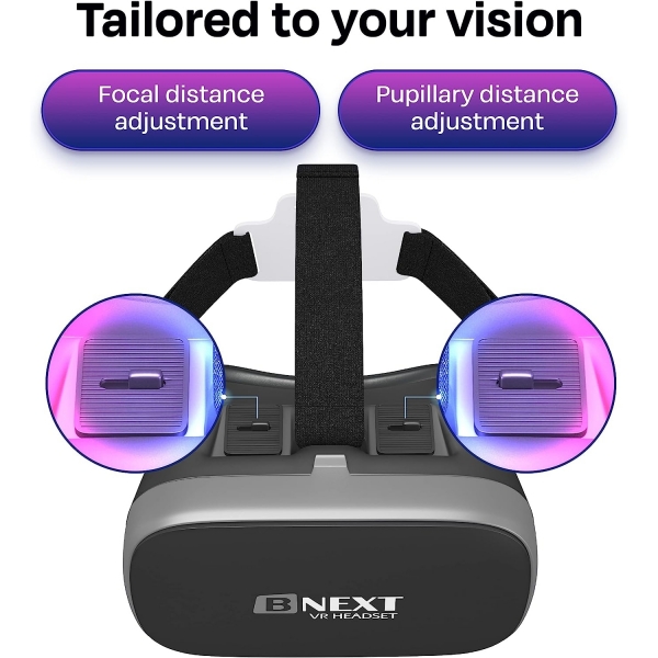 Bnext iPhone ve Android Uyumlu VR Bal -Silver