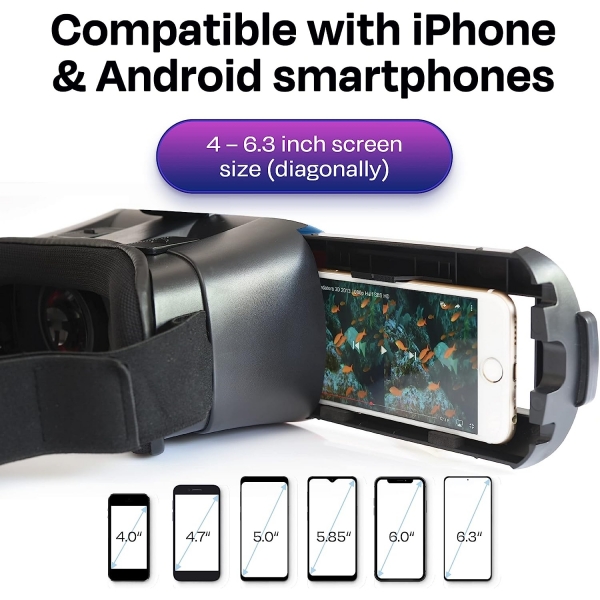 Bnext iPhone ve Android Uyumlu VR Bal -Silver