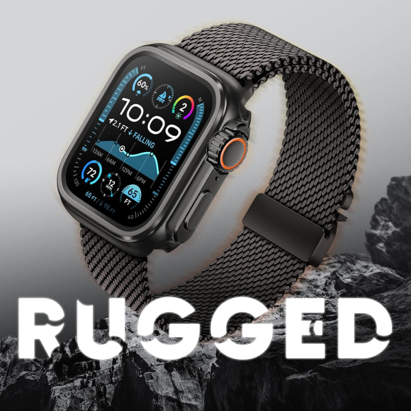 Suitisbest Apple Watch 10 46mm Bumper Klf-Grey