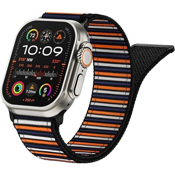 Suitisbest Apple Watch Ultra 2.Nesil rgl Kay(49mm)-Orange