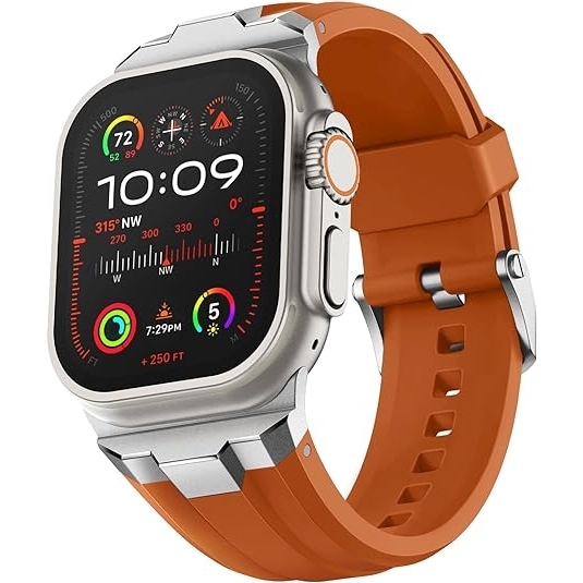 Suitisbest Apple Watch Ultra 2. Nesil Kay (49mm)-Carrot Orange