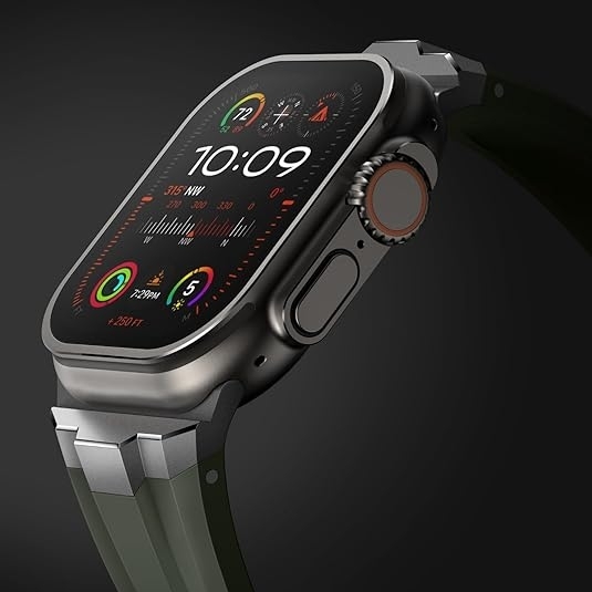 Suitisbest Apple Watch Ultra 2. Nesil Kay (49mm)-Army Green